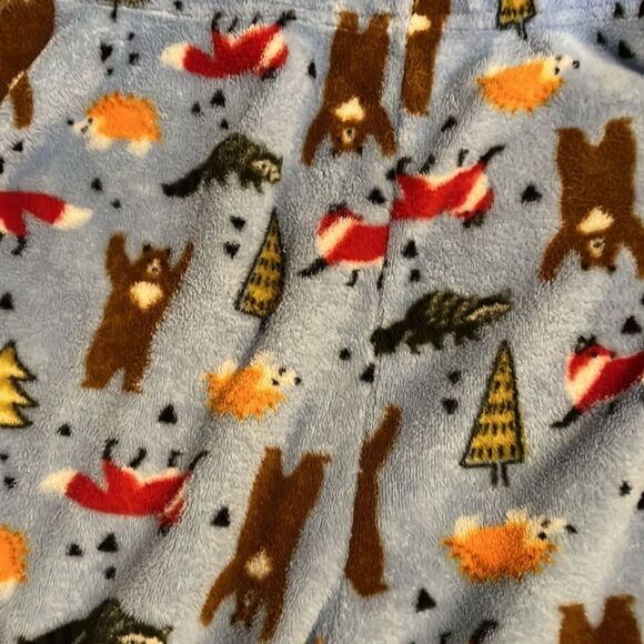 Open Trails youth boys fleece pajama bottoms size 16/18 with wild animal print. - Picture 4 of 5